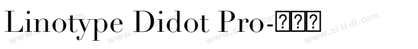 Linotype Didot Pro字体转换